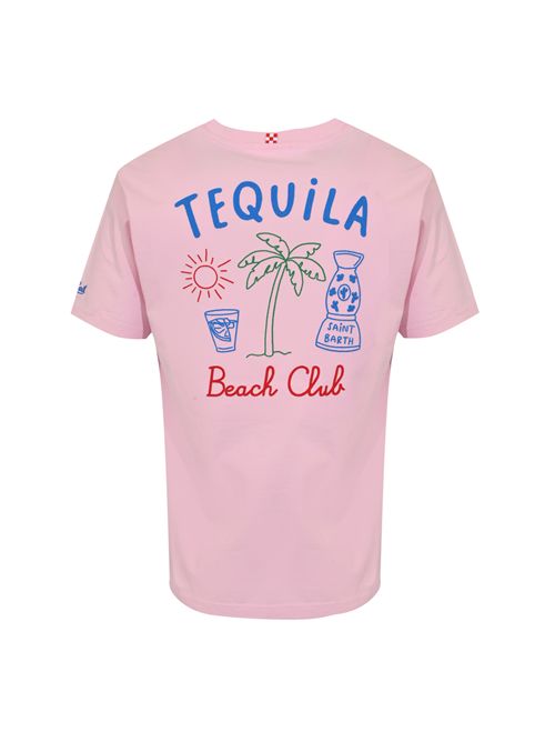 T-shirt Portland in cotone con ricamo Tequila Beach Club Mc2 Saint Barth | PRL000208140L